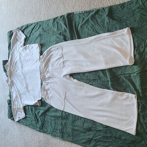 Victoria's Secret Waffle Knit Top and Pants